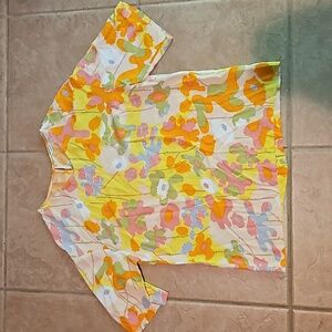 Marimekko Vintage Viscose Flower Blouse